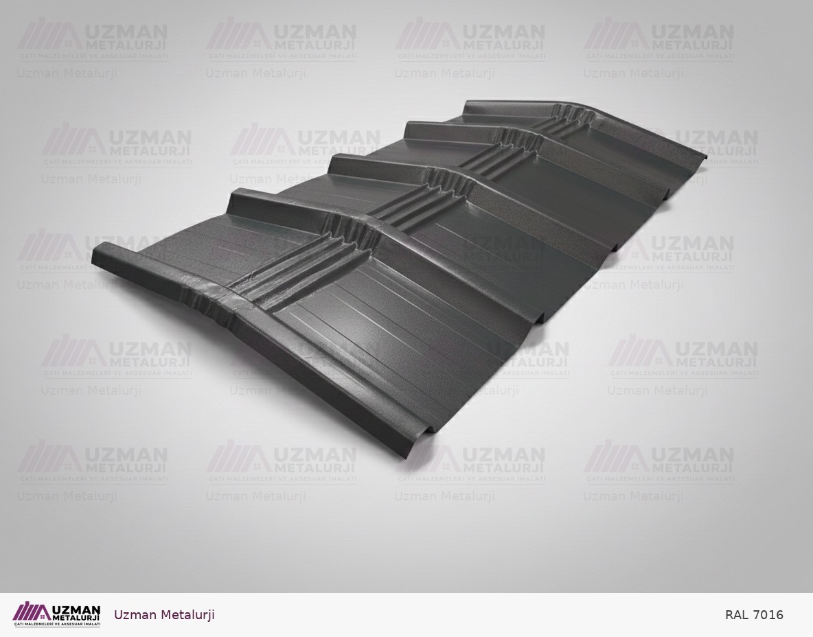 Sandviç Panel Mahyası — 5 Hadveli (60 cm) — RAL 7016