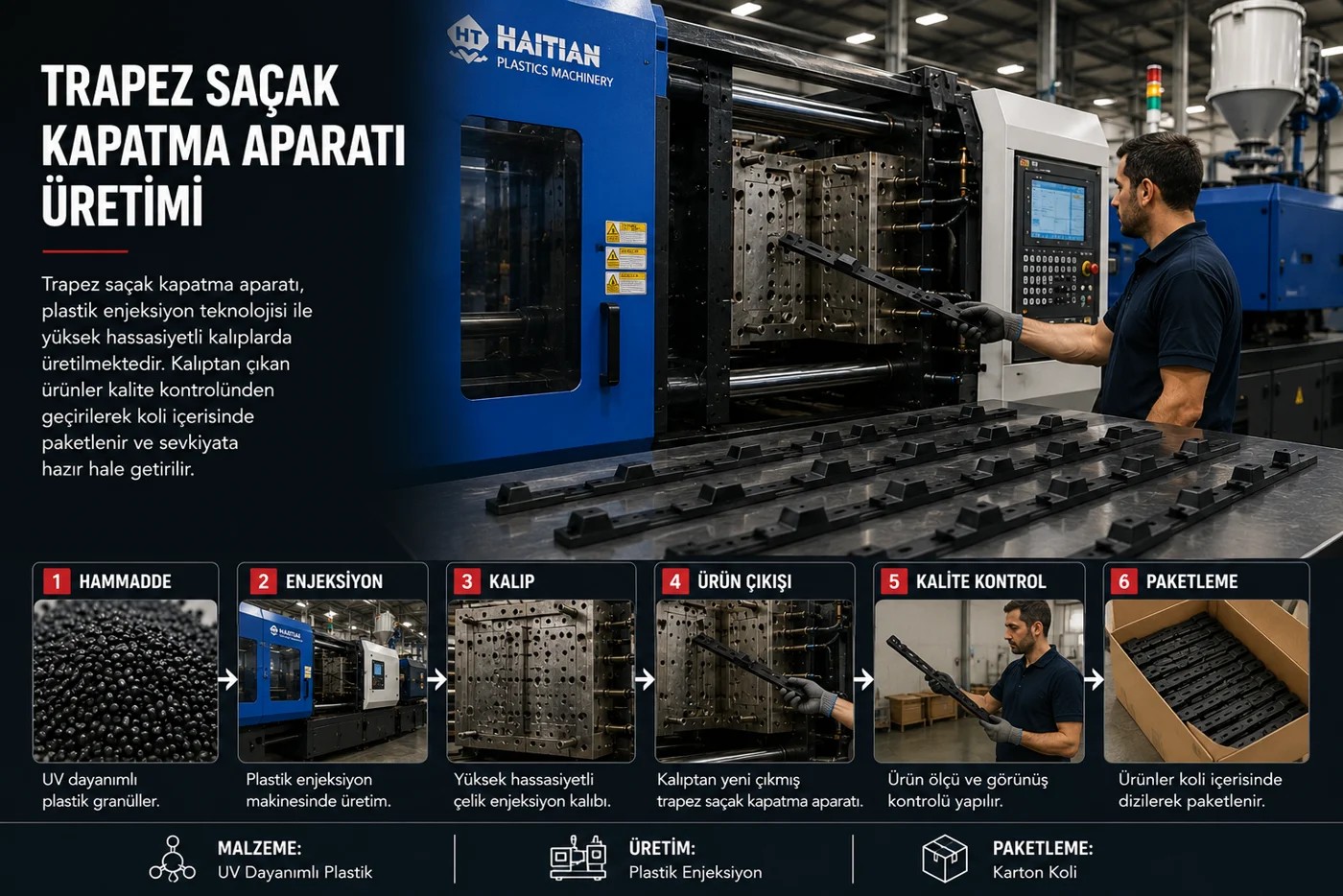 Trapez Saçak Kapatma Aparatı